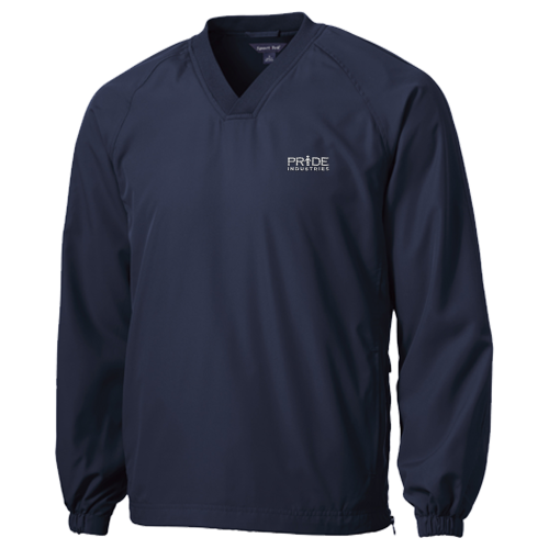  Sport-Tek V-Neck Raglan Wind Shirt