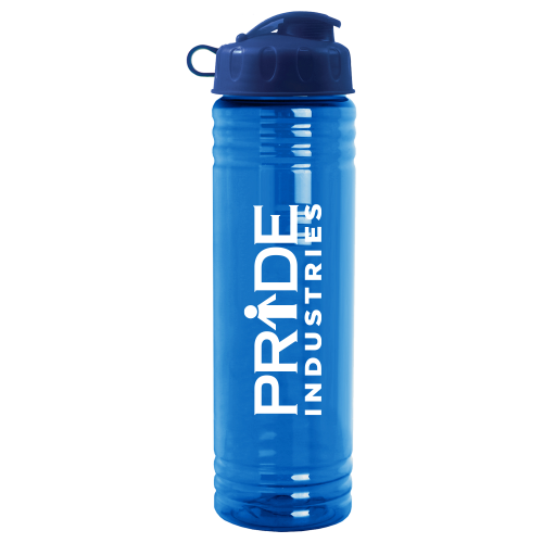 24 Oz. Slim Fit Water Bottles With Drink-Thru Lid