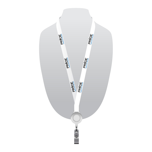 Digitally Sublimated Lanyard w/ Sewn in Badge Reel